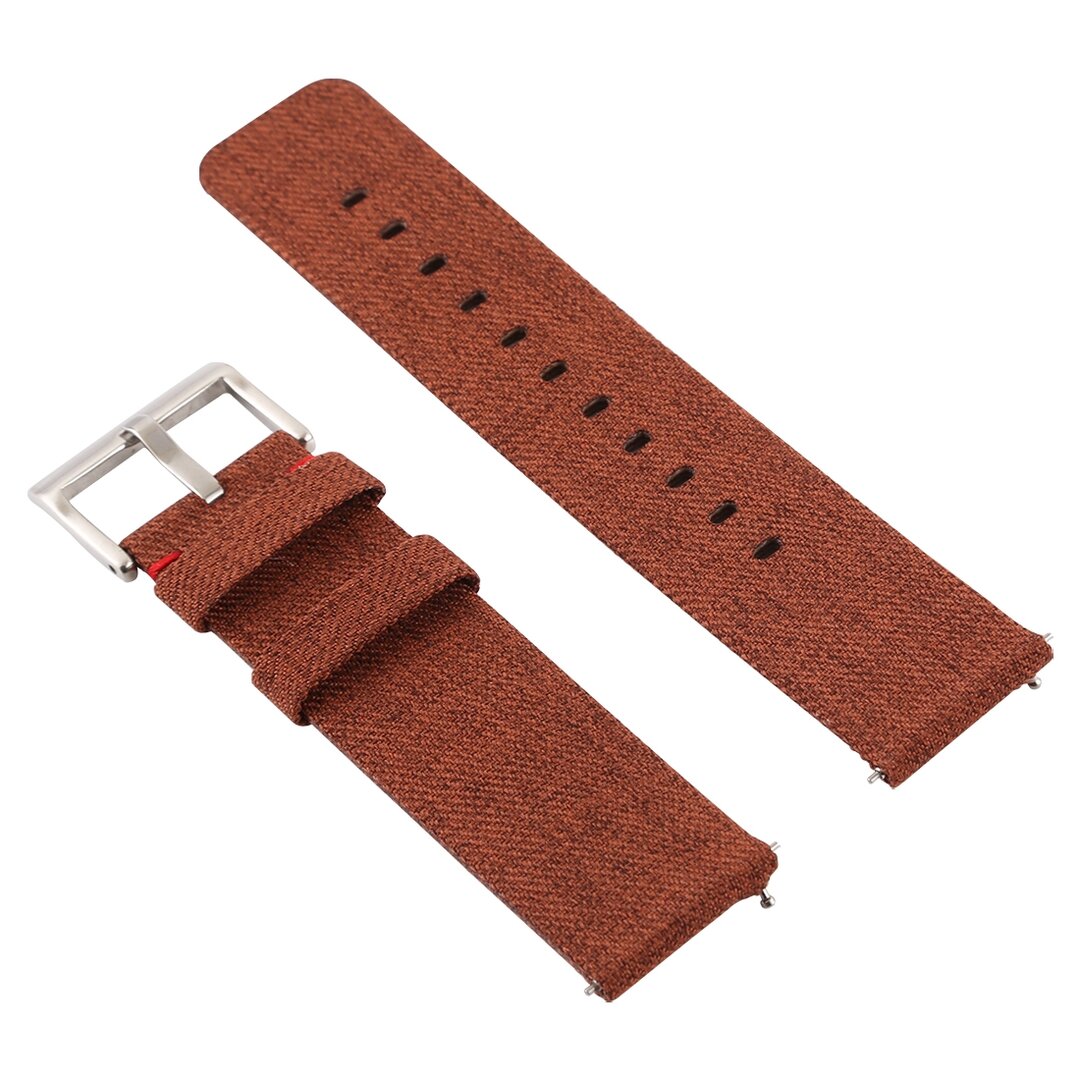 Canvas Band Fitbit Versa 1 / 2 &amp; Lite - Braun