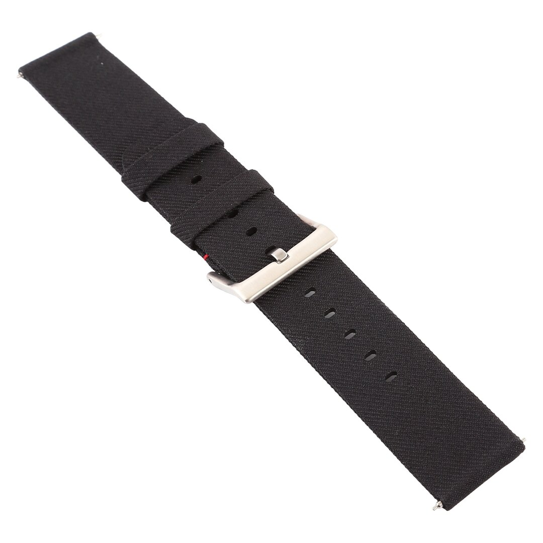 Canvas Band Fitbit Versa 1 / 2 &amp; Lite - Schwarz