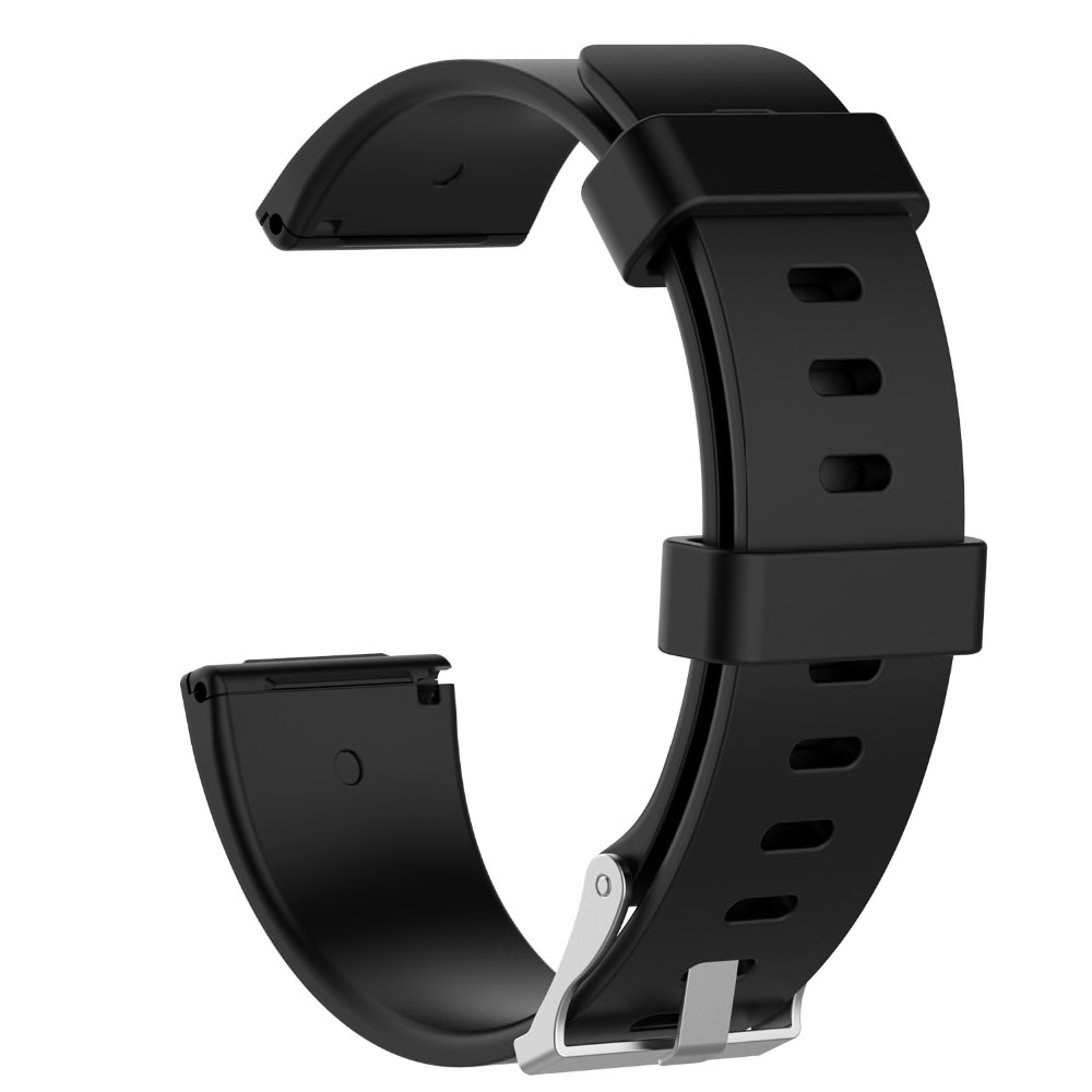 Fitbit Versa 1 / 2 &amp; Lite Gummi-Sportband - Schwarz