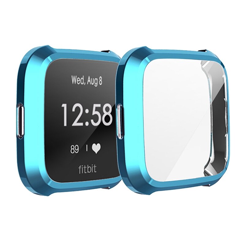 Fitbit Versa Lite Soft TPU Fall (vollst&auml;ndig gesch&uuml;tzt) - Blau