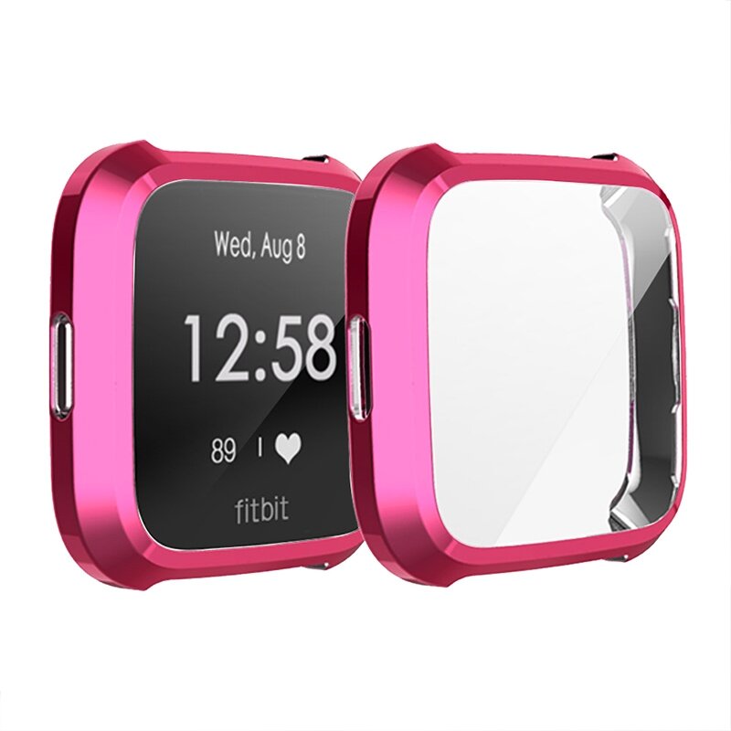 Fitbit Versa Lite Soft TPU Fall (vollst&auml;ndig gesch&uuml;tzt) - Fuschia