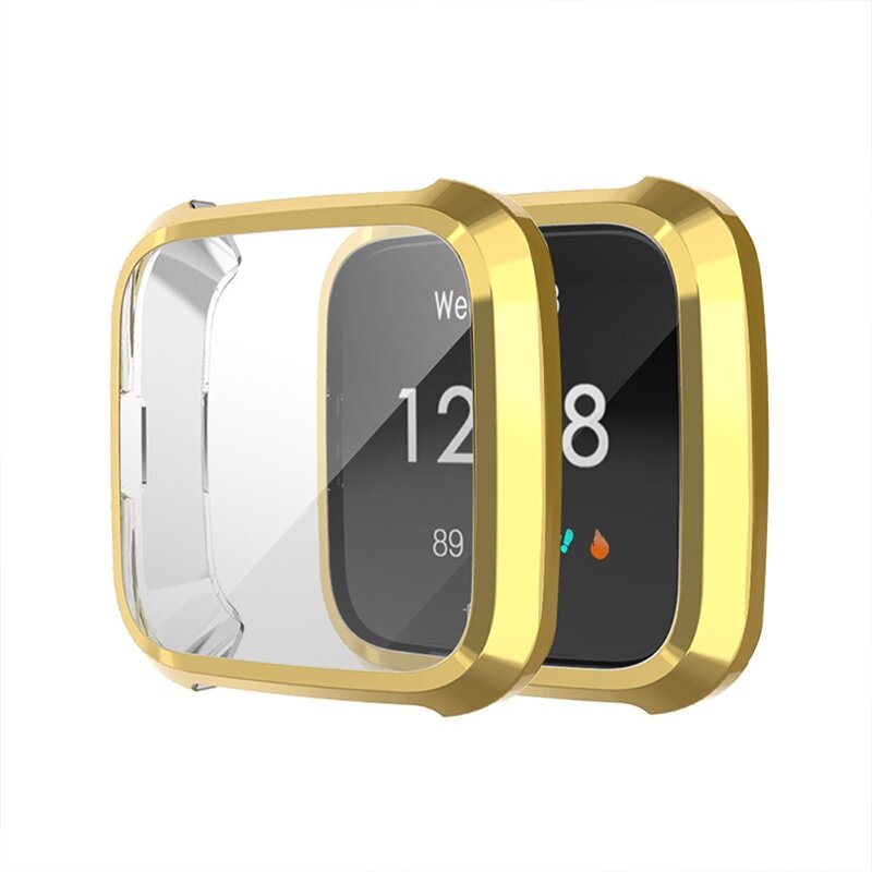 Fitbit Versa Lite Soft TPU Fall (vollst&auml;ndig gesch&uuml;tzt) - Gold