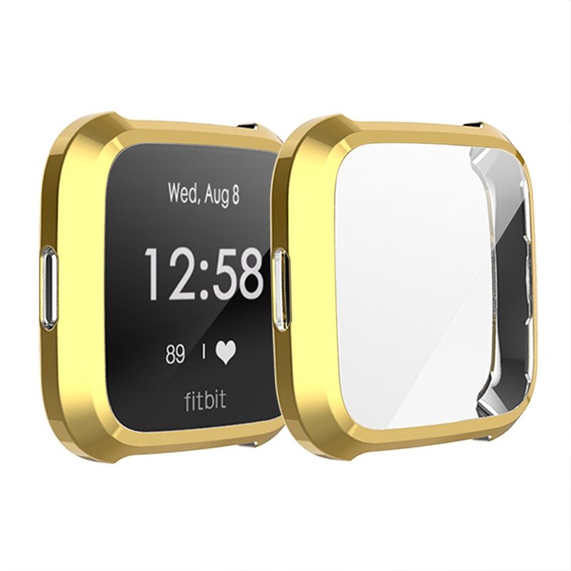Fitbit Versa Lite Soft TPU Fall (vollst&auml;ndig gesch&uuml;tzt) - Gold