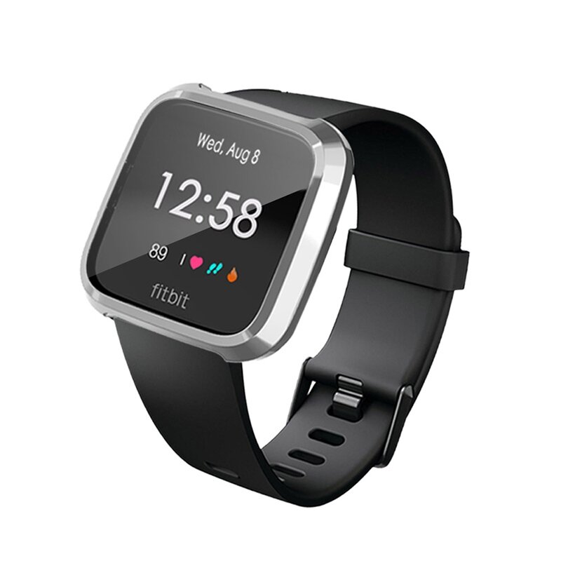 Fitbit Versa Lite Soft TPU H&uuml;lle (vollst&auml;ndig gesch&uuml;tzt) - Grau