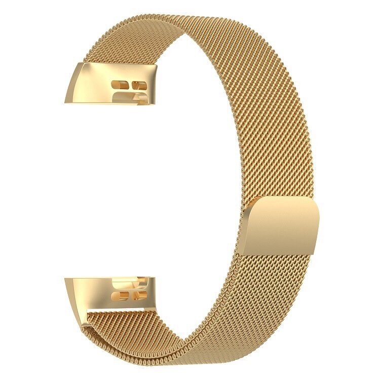 Fitbit Charge 3 &amp; 4 milanaise Armband - Gr&ouml;&szlig;e: Klein - Gold