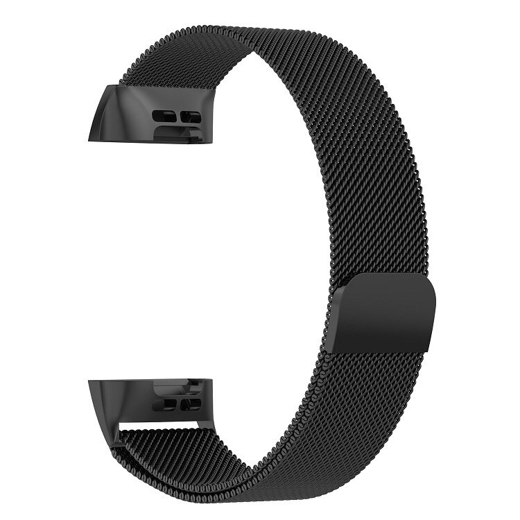 Fitbit Charge 3 &amp; 4 milanaise Armband - Gr&ouml;&szlig;e: Large - schwarz