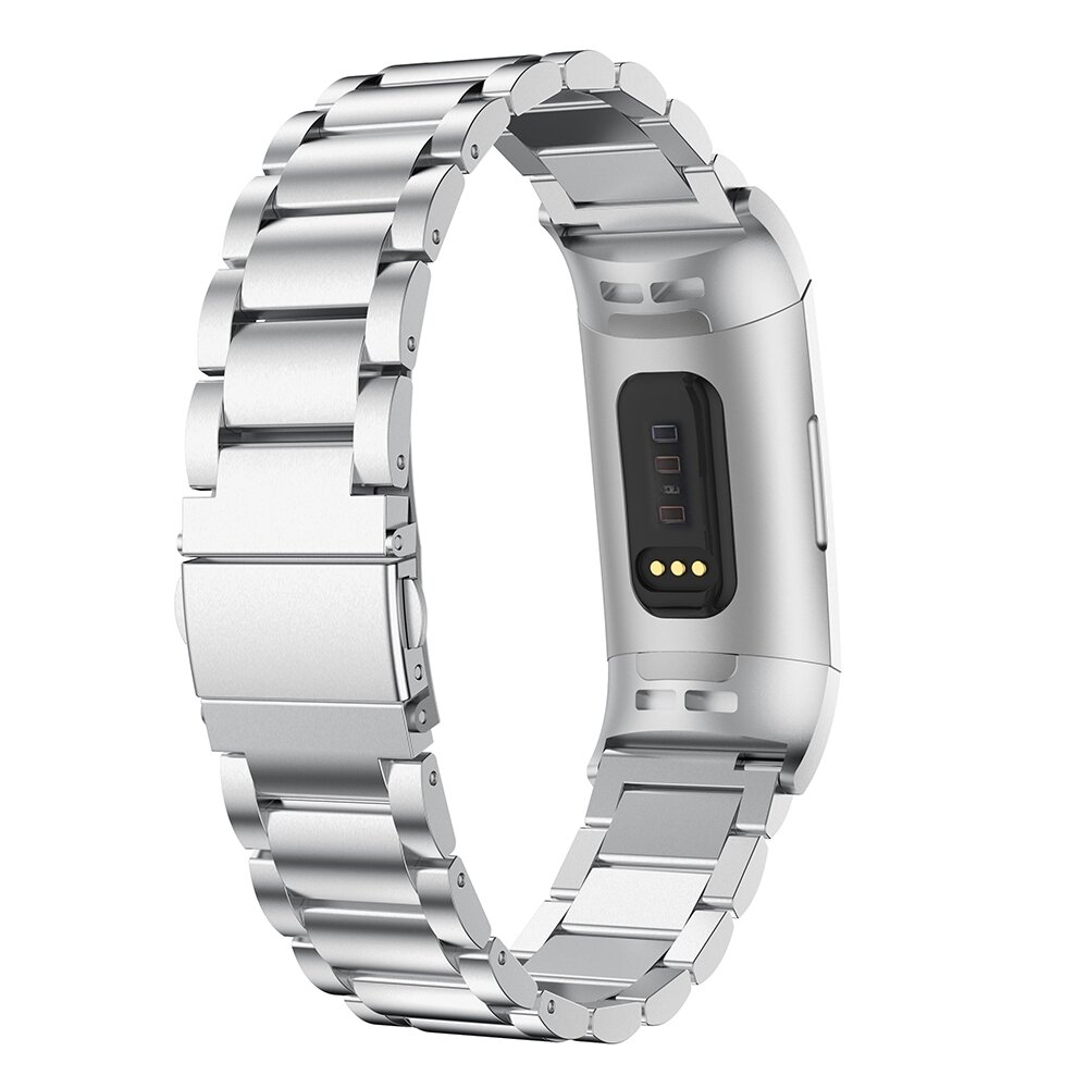 Fitbit Charge 3 &amp; 4 Metallband - Silber