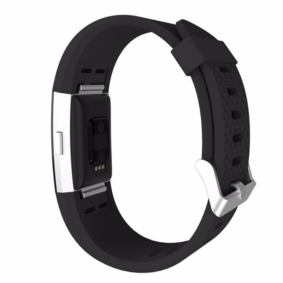 Fitbit Charge 2 Silikonarmband - Gr&ouml;&szlig;e: Klein - Schwarz