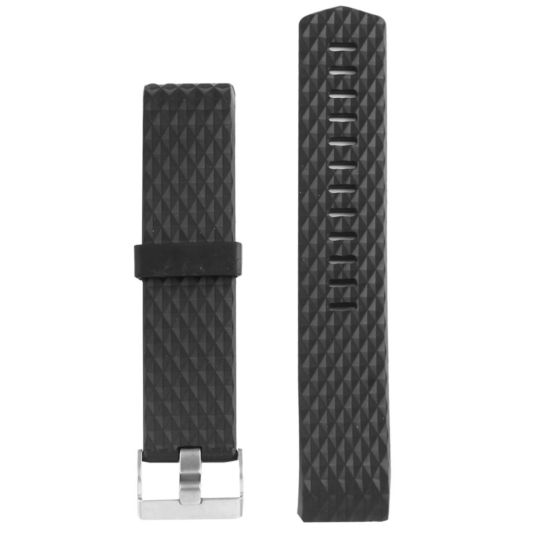 Fitbit Charge 2 Silikonarmband - Gr&ouml;&szlig;e: Klein - Schwarz