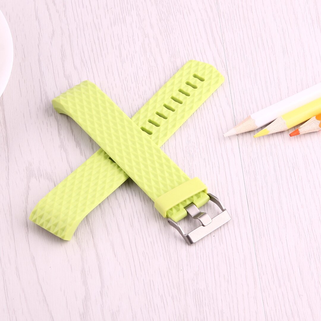 Fitbit Charge 2 Silikonband - Gr&ouml;&szlig;e: Klein - Gr&uuml;n