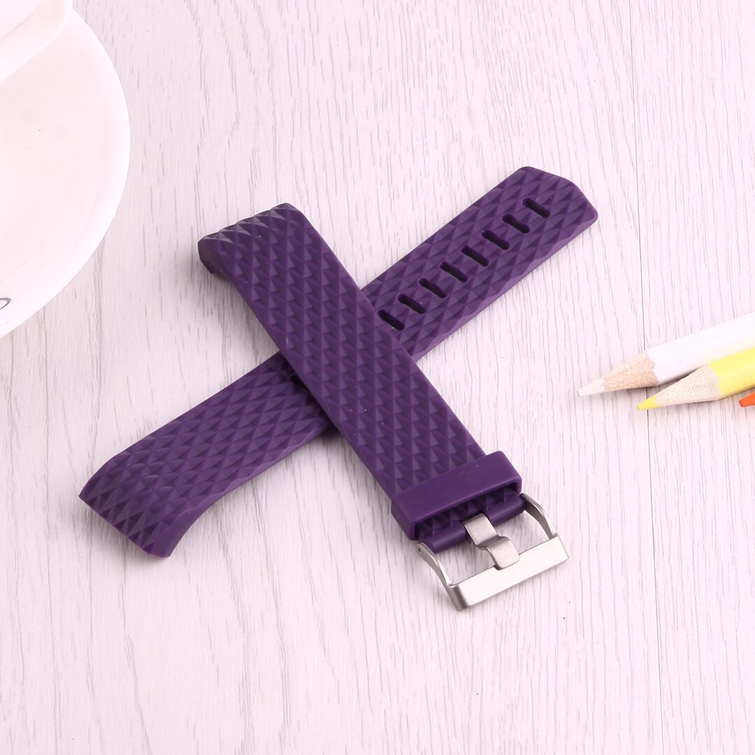 Fitbit Charge 2 Silikonband - Gr&ouml;&szlig;e: Klein - Lila