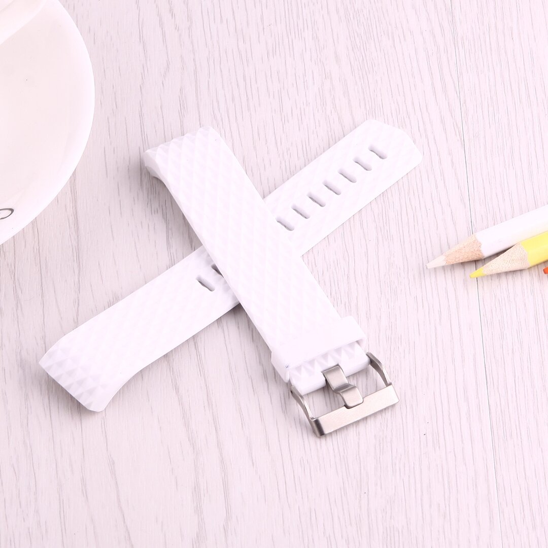 Fitbit Charge 2 Silikonarmband - Gr&ouml;&szlig;e: Klein - Wei&szlig;