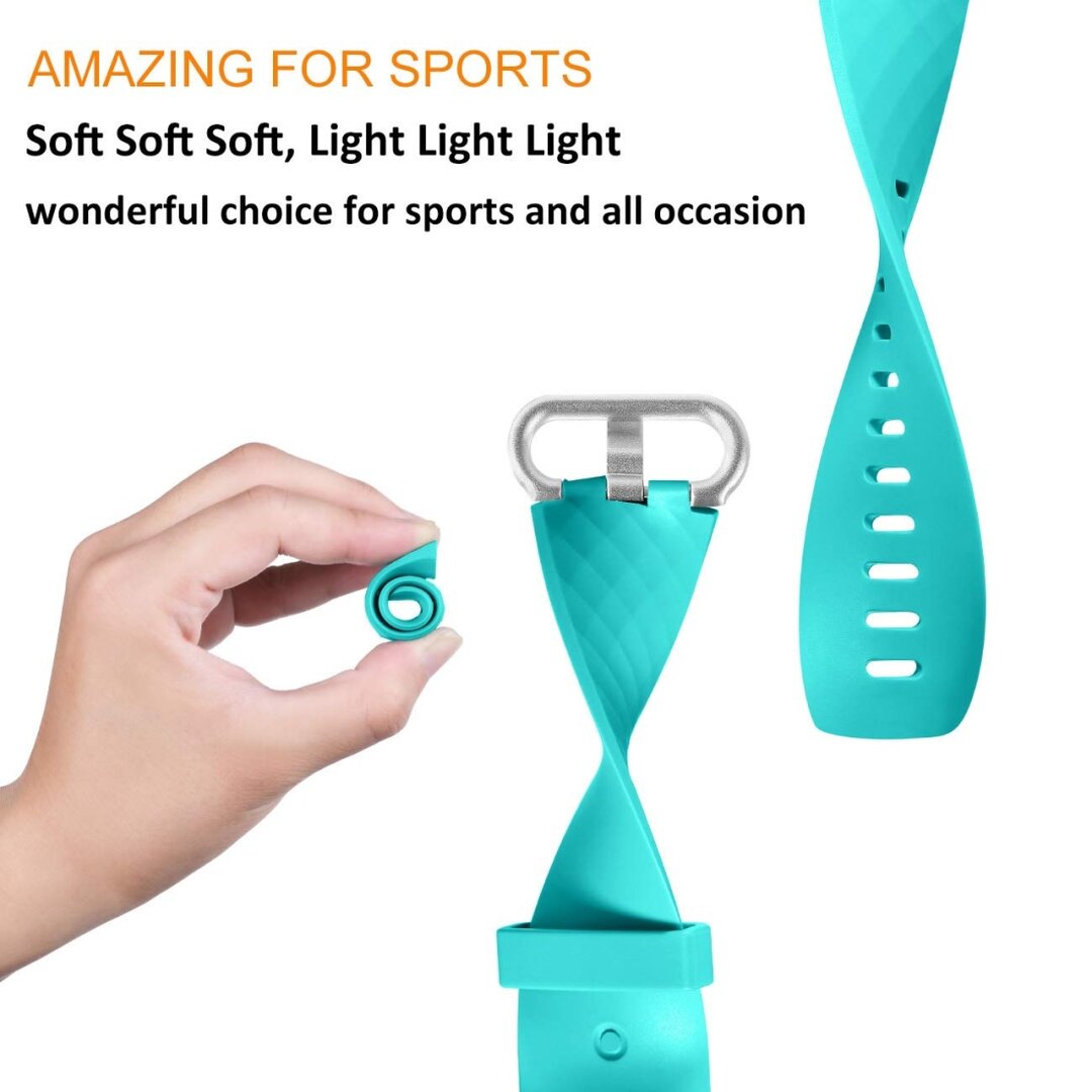 Fitbit Charge 2 Silikonband - Gr&ouml;&szlig;e: Gro&szlig; - Lila