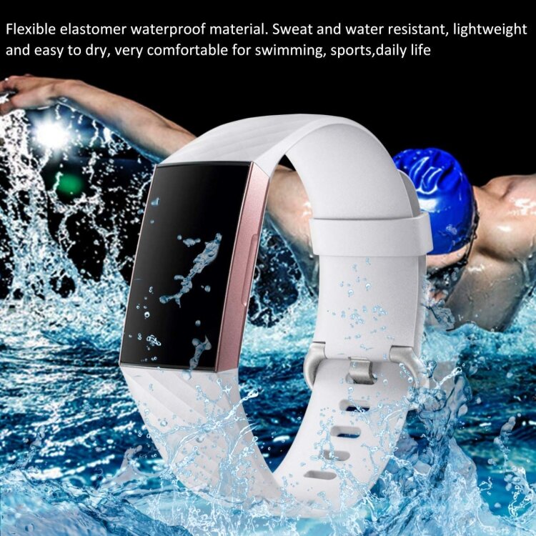 Fitbit Charge 2 Silikonarmband - Gr&ouml;&szlig;e: Gro&szlig; - Cyan