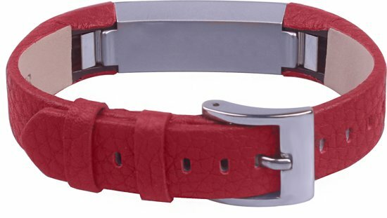 Lederband Fitbit Alta - Dunkelrot