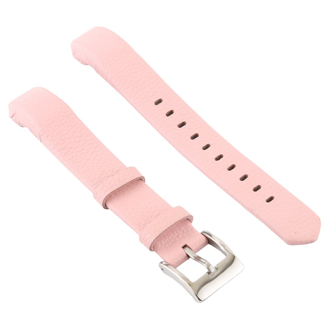 Lederband Fitbit Alta - Babyrosa