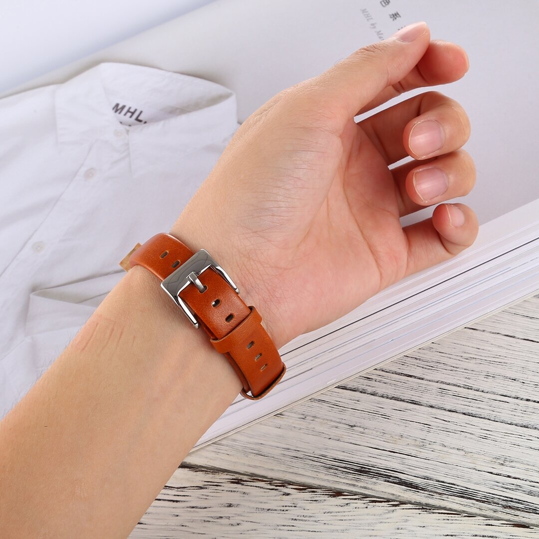 Lederband Fitbit Alta - Babyrosa