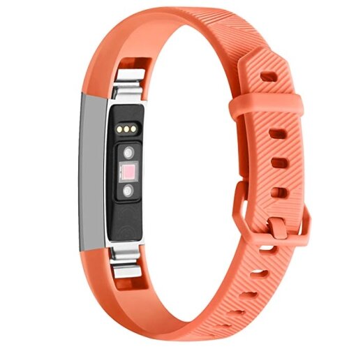 FitBit Alta HR Silikonarmband mit Schnalle - Gr&ouml;&szlig;e: Large - Hellorange
