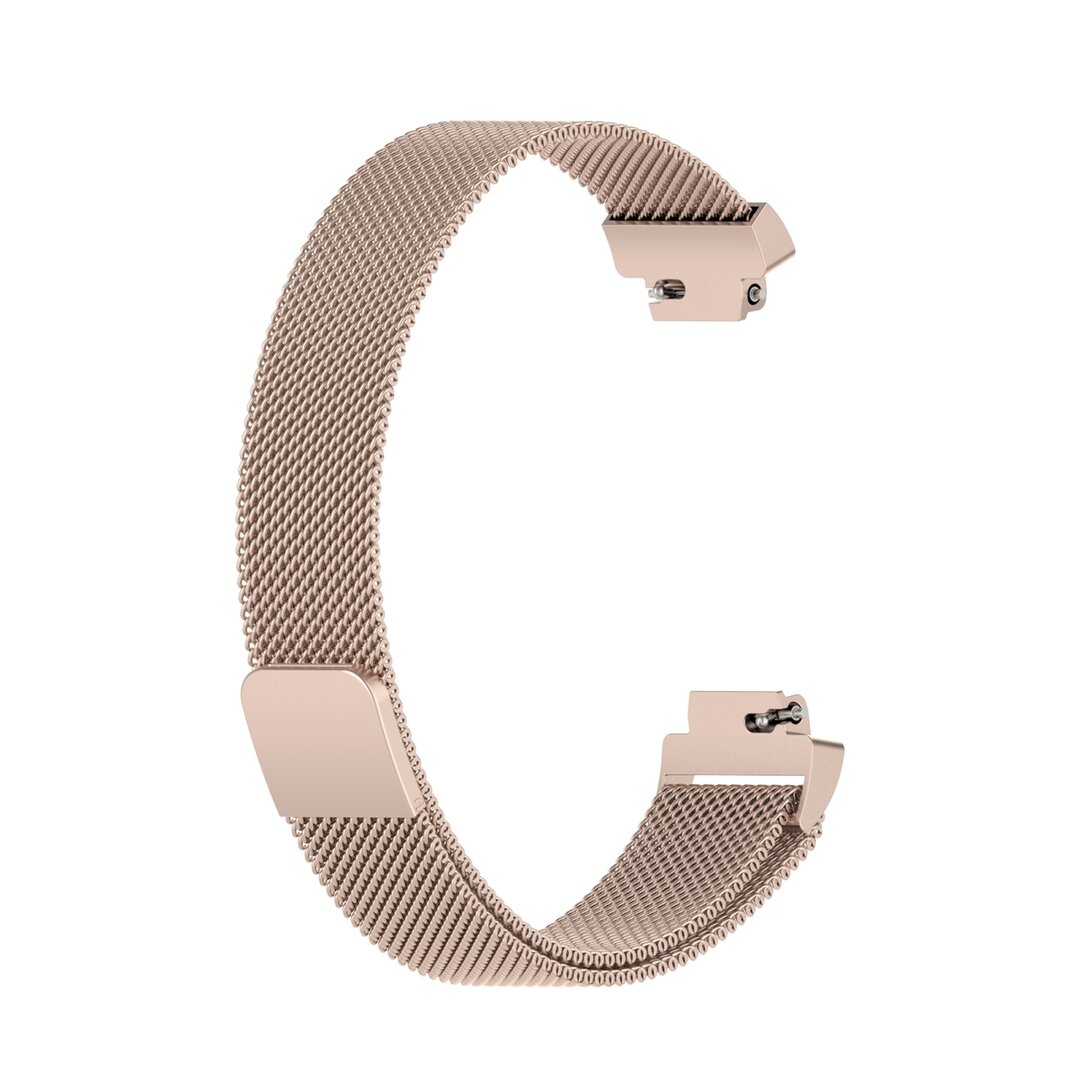 Fitbit Inspire 2 &amp; Ace 3 Milanaise Armband - Gr&ouml;&szlig;e: Gro&szlig; - Vintage Gold