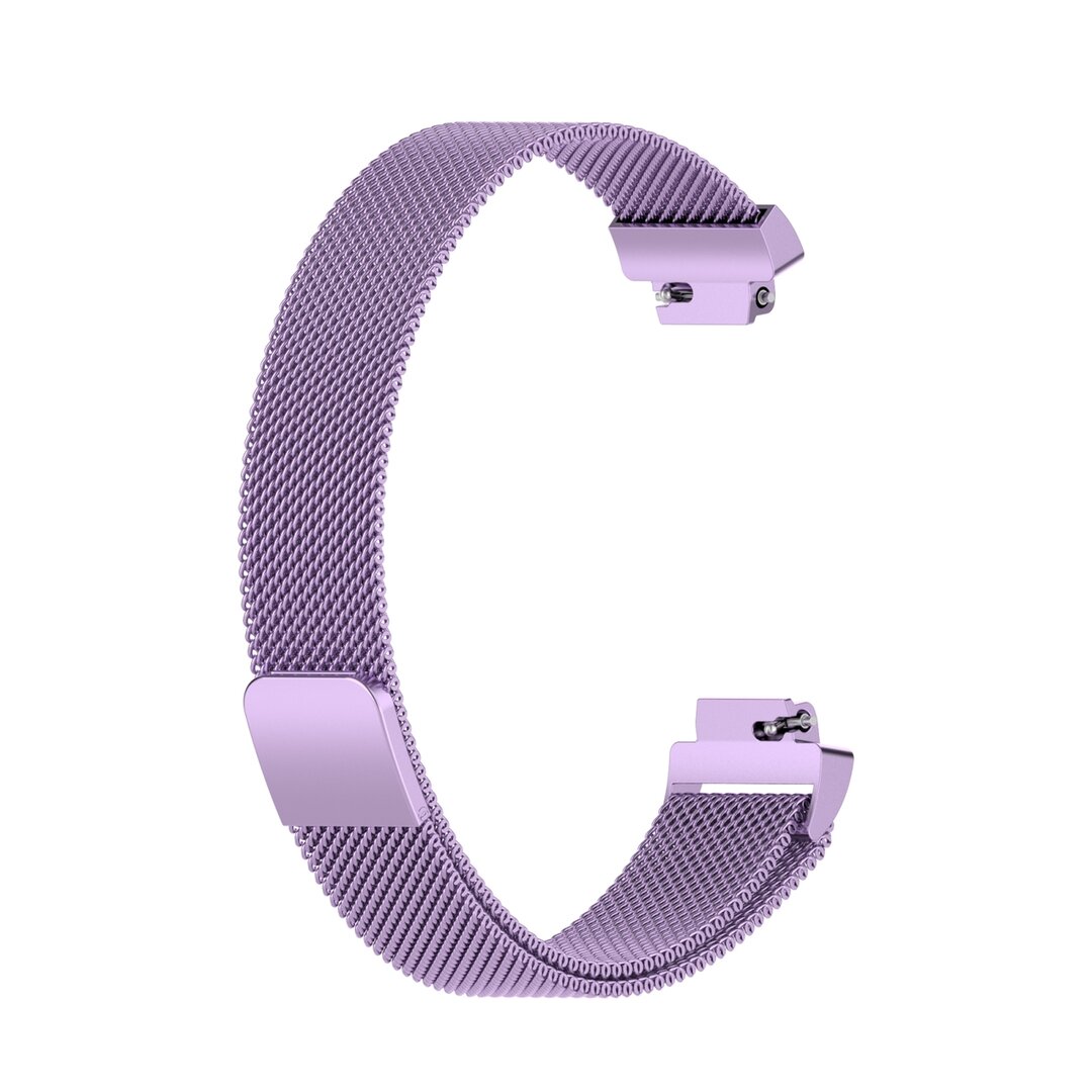 Fitbit Inspire 2 &amp; Ace 3 Milanaise Armband - Gr&ouml;&szlig;e: Gro&szlig; - Flieder