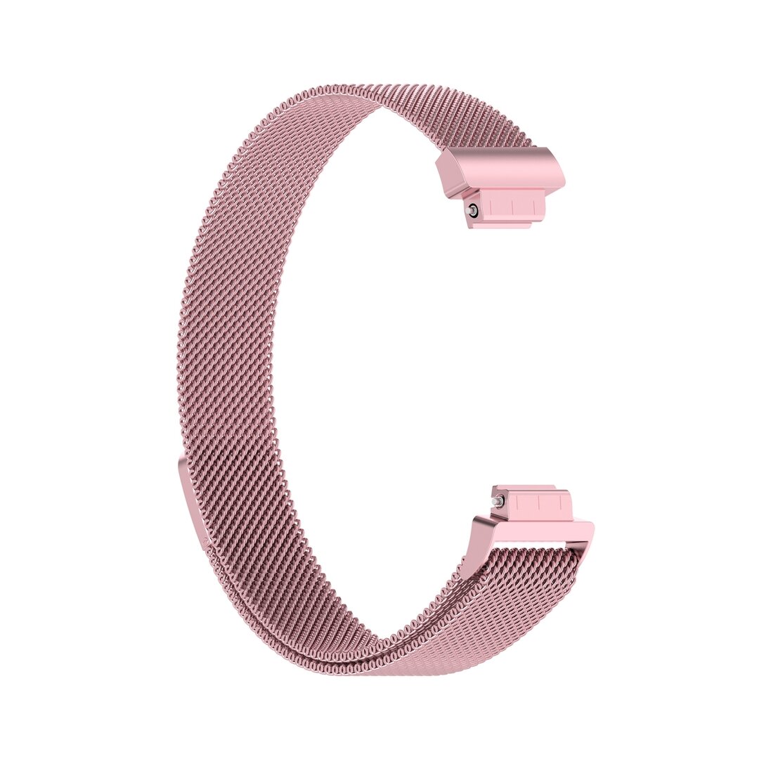 Fitbit Inspire 2 &amp; Ace 3 Milanaise Armband - Gr&ouml;&szlig;e: Gro&szlig; - Pink Gold