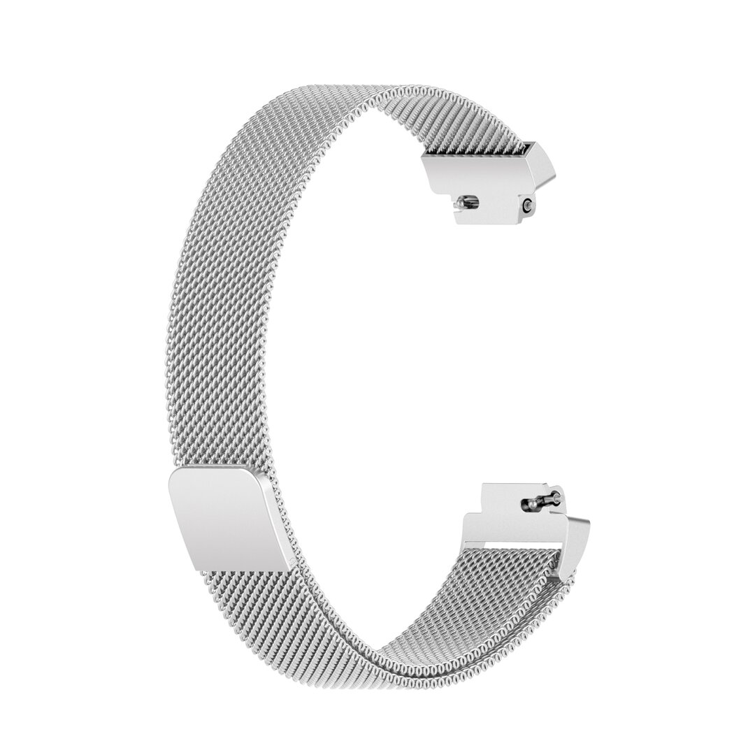Fitbit Inspire 2 &amp; Ace 3 Milanaise Armband - Gr&ouml;&szlig;e: Klein - Silber