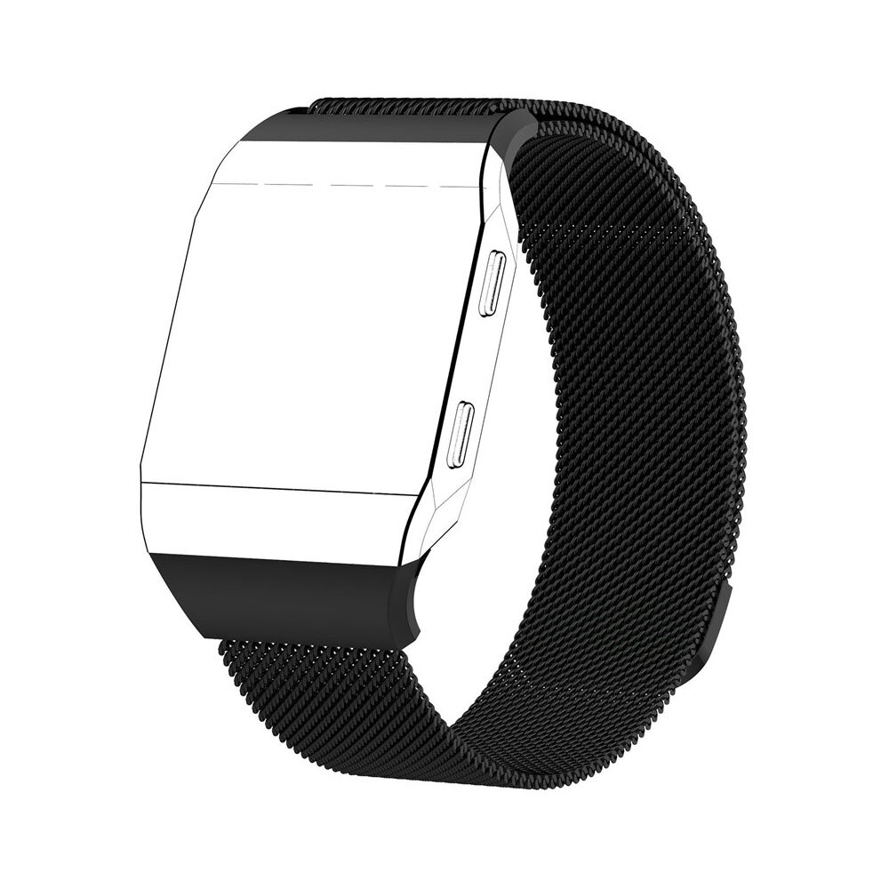 Fitbit Ionic Milanaise Armband - Gr&ouml;&szlig;e: Klein - Schwarz
