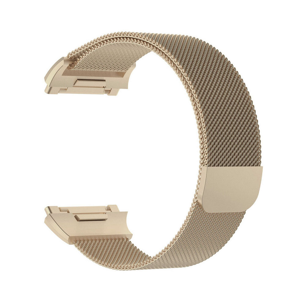 Fitbit Ionic Milanaise Armband - Gr&ouml;&szlig;e: Gro&szlig; - Vintage gold