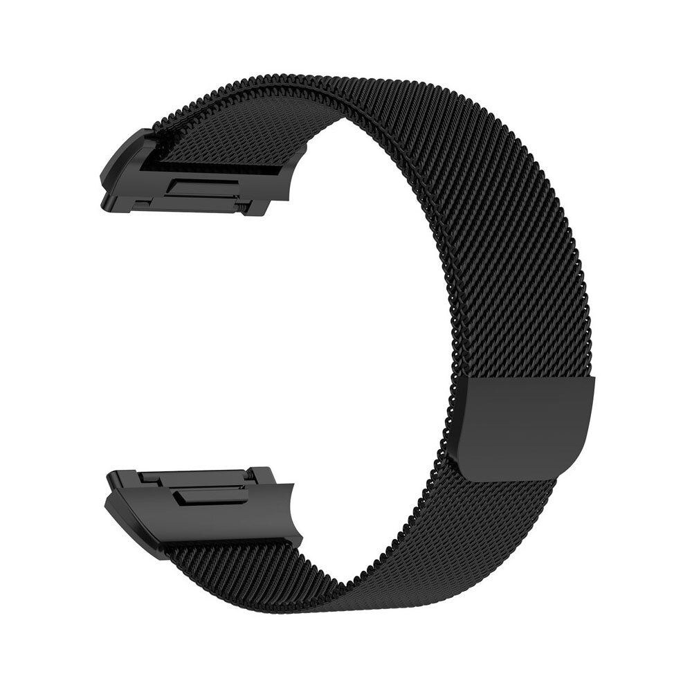 Fitbit Ionic Milanaise Armband - Gr&ouml;&szlig;e: Gro&szlig; - Schwarz