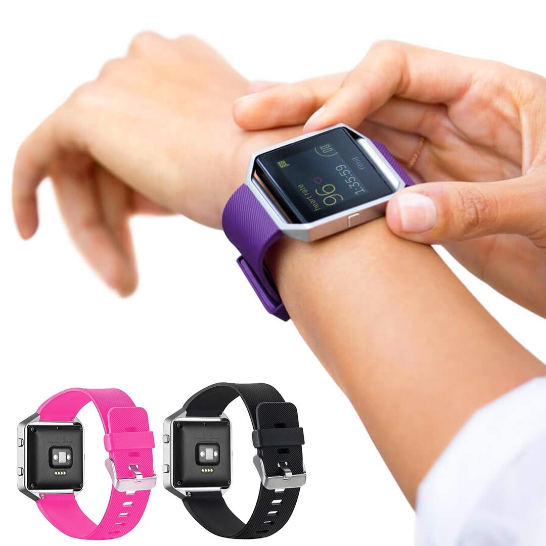 FitBit Blaze Sportuhrband / Silikon nur f&uuml;r Fitbit Blaze - Pink
