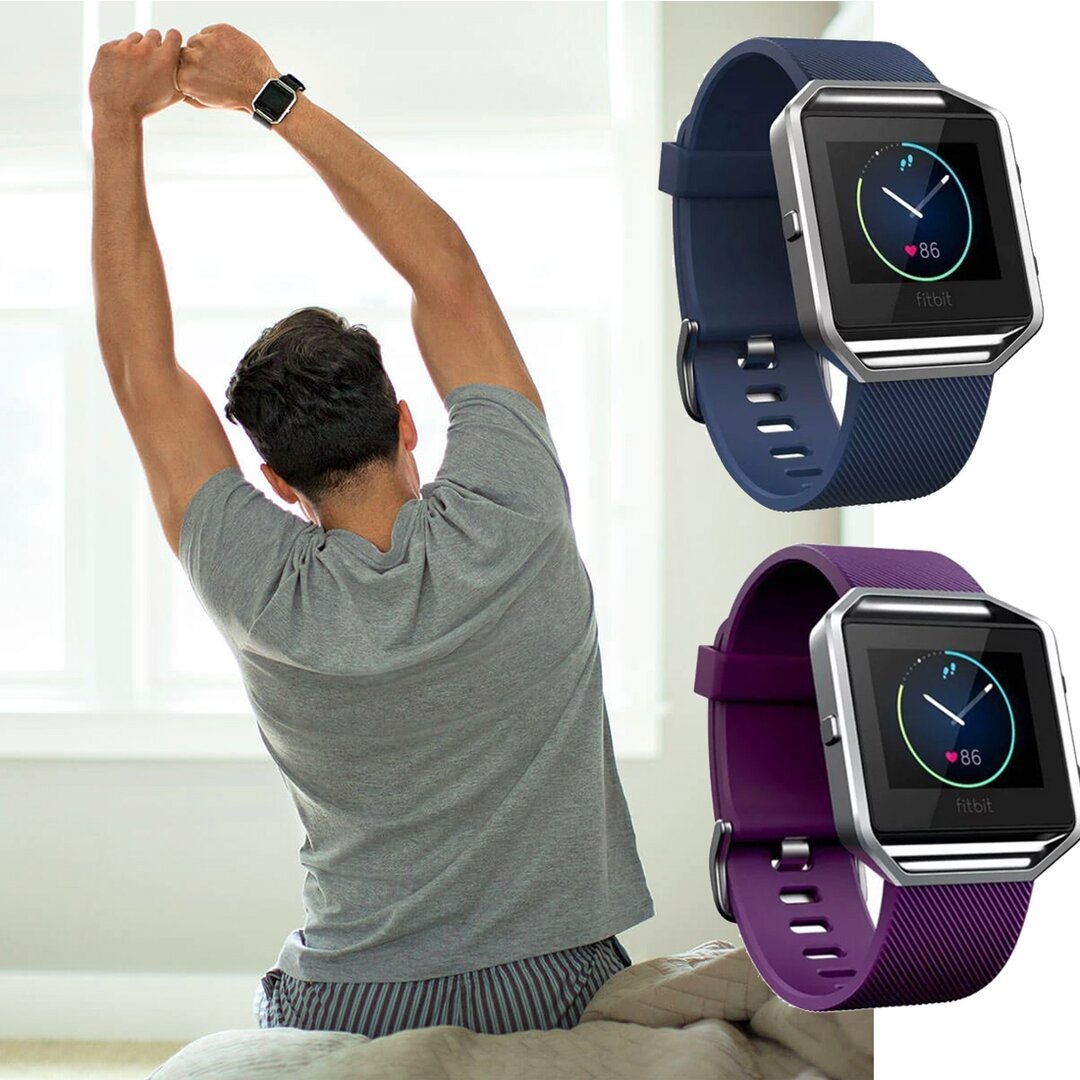 FitBit Blaze Sportarmband / Silikon nur f&uuml;r Fitbit Blaze - Blau