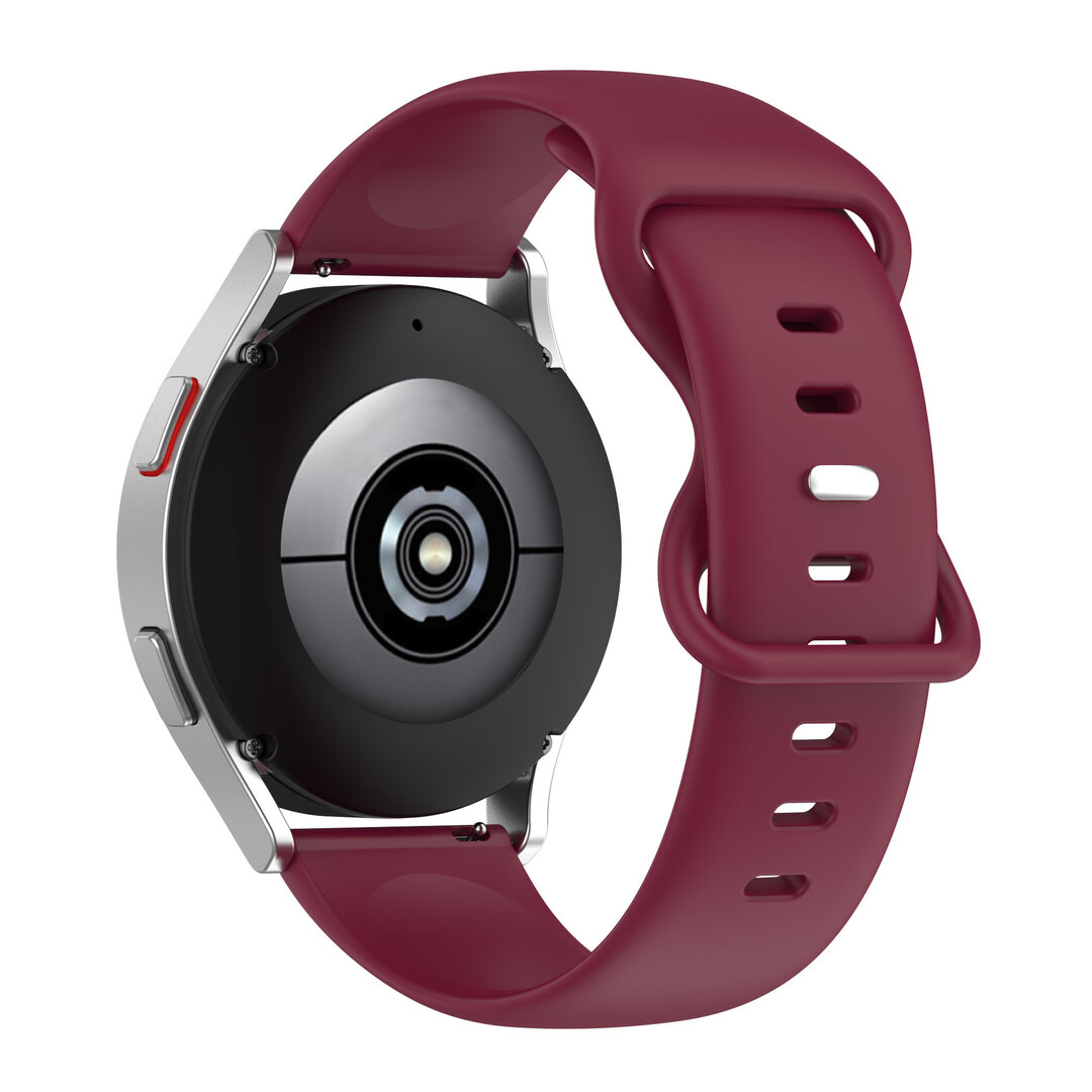 Samsung Galaxy Watch 4 - 40mm &amp; 44mm - Unifarbenes Sportband - Bordeaux