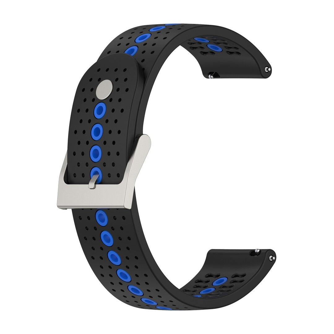 Samsung Galaxy Watch 4 - 40mm &amp; 44mm - Dot Pattern Armband - Schwarz mit blau