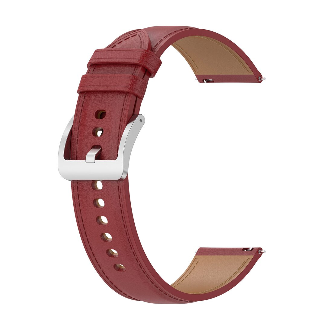 Samsung Galaxy Watch 4 - 40mm / 44mm - Luxus-Lederarmband - Bordeaux