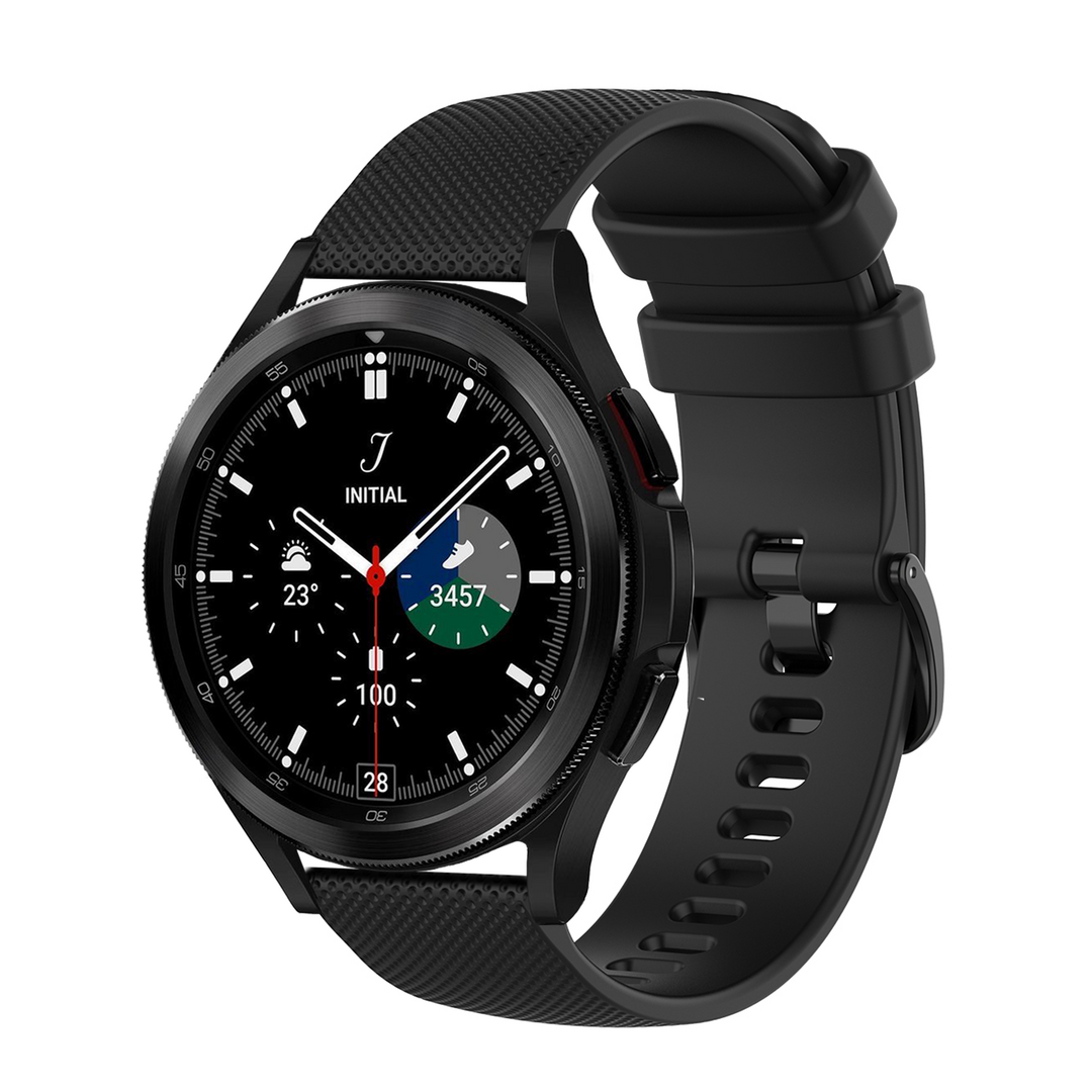 Samsung Galaxy Watch 4 Classic - 42mm &amp; 46mm - Sportarmband mit Muster - Schwarz