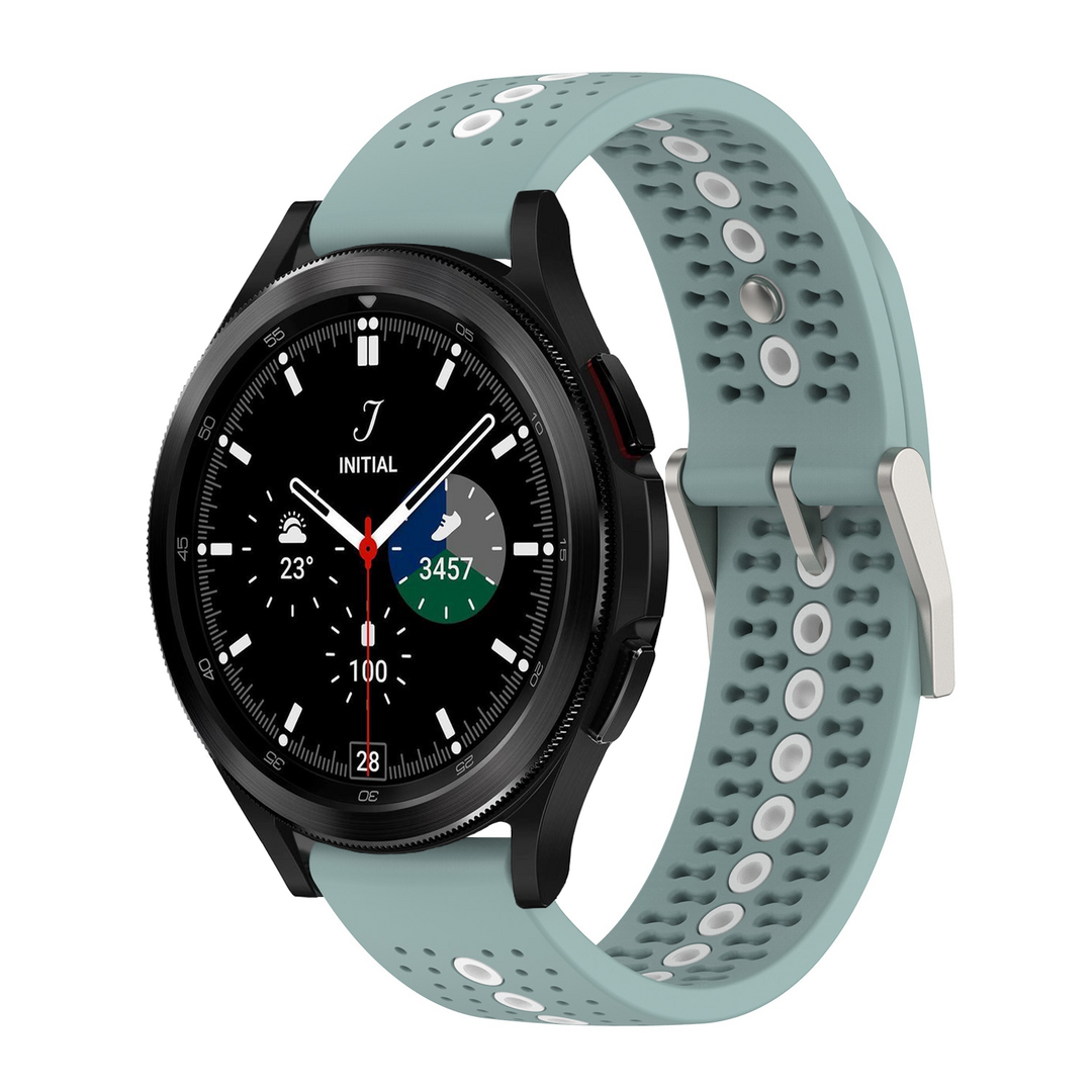 Samsung Galaxy Watch 4 Classic - 42mm &amp; 46mm - Dot Pattern Armband - Gr&uuml;n Blau