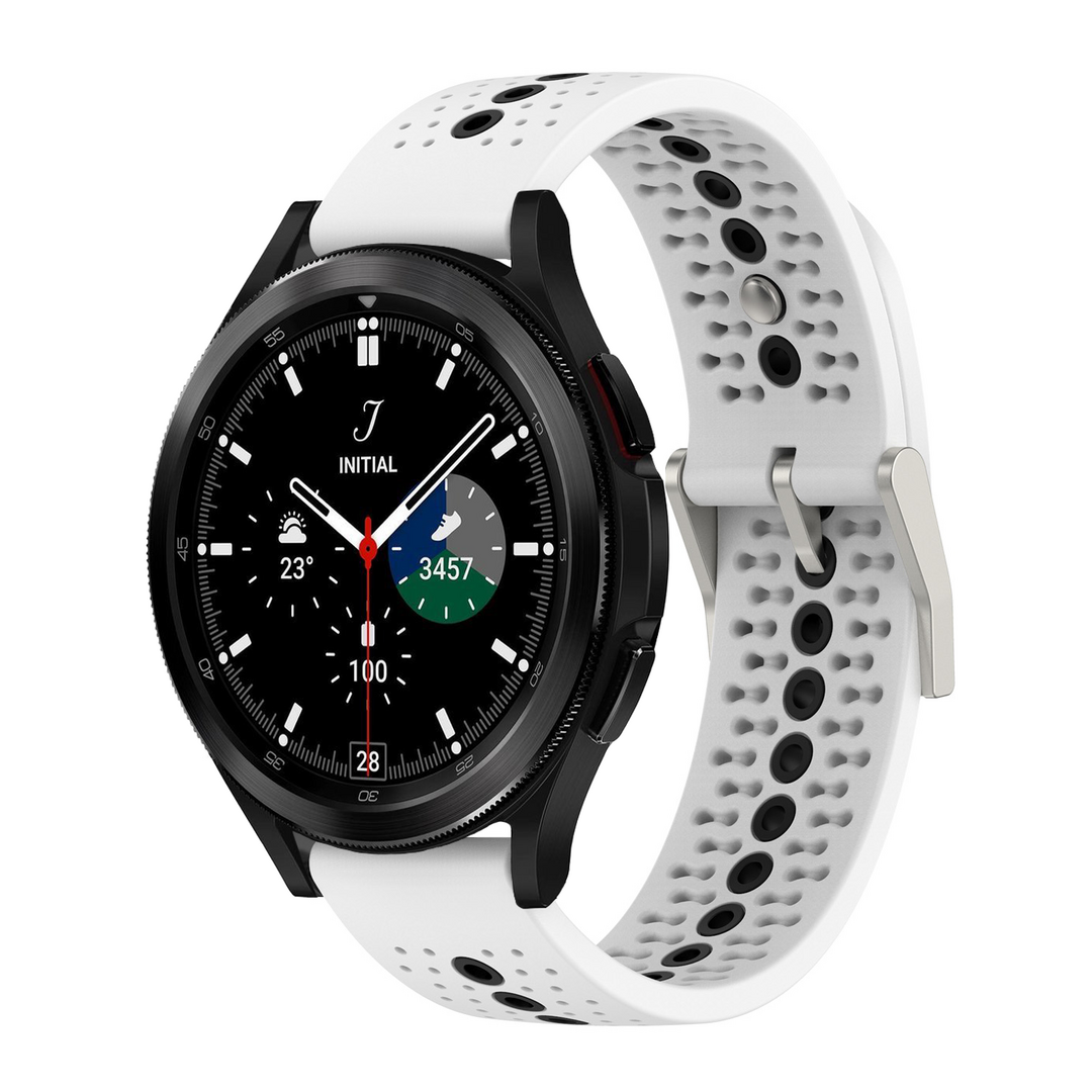 Samsung Galaxy Watch 4 Classic - 42mm &amp; 46mm - Dot Pattern Armband - Wei&szlig;
