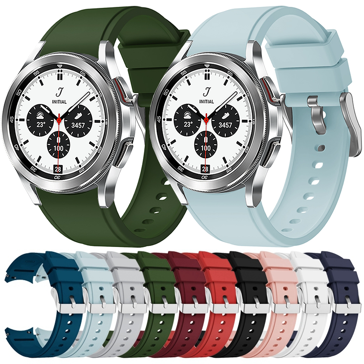 Samsung Galaxy Watch 4 Classic - 42mm &amp; 46mm - Silikon-Sportband - Blau gr&uuml;n