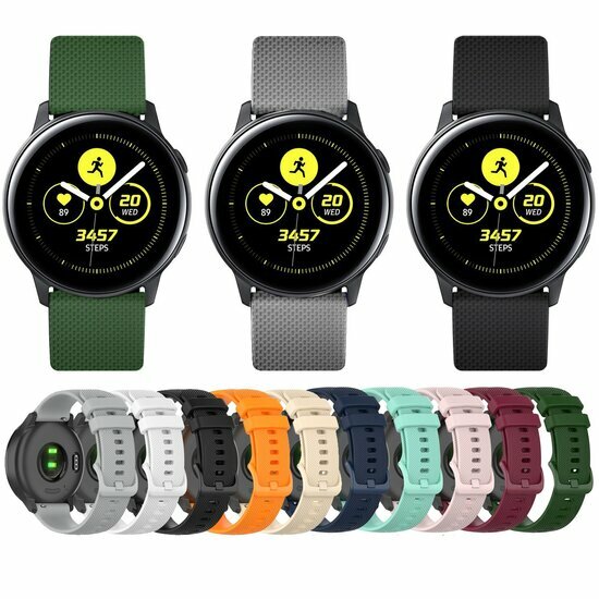 Samsung Galaxy Watch Active 2 - Motiv Sportband - Weinrot