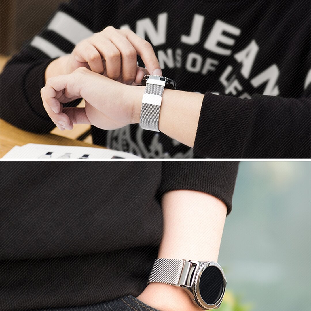 Samsung Gear S2 Milanaise Armband - silber