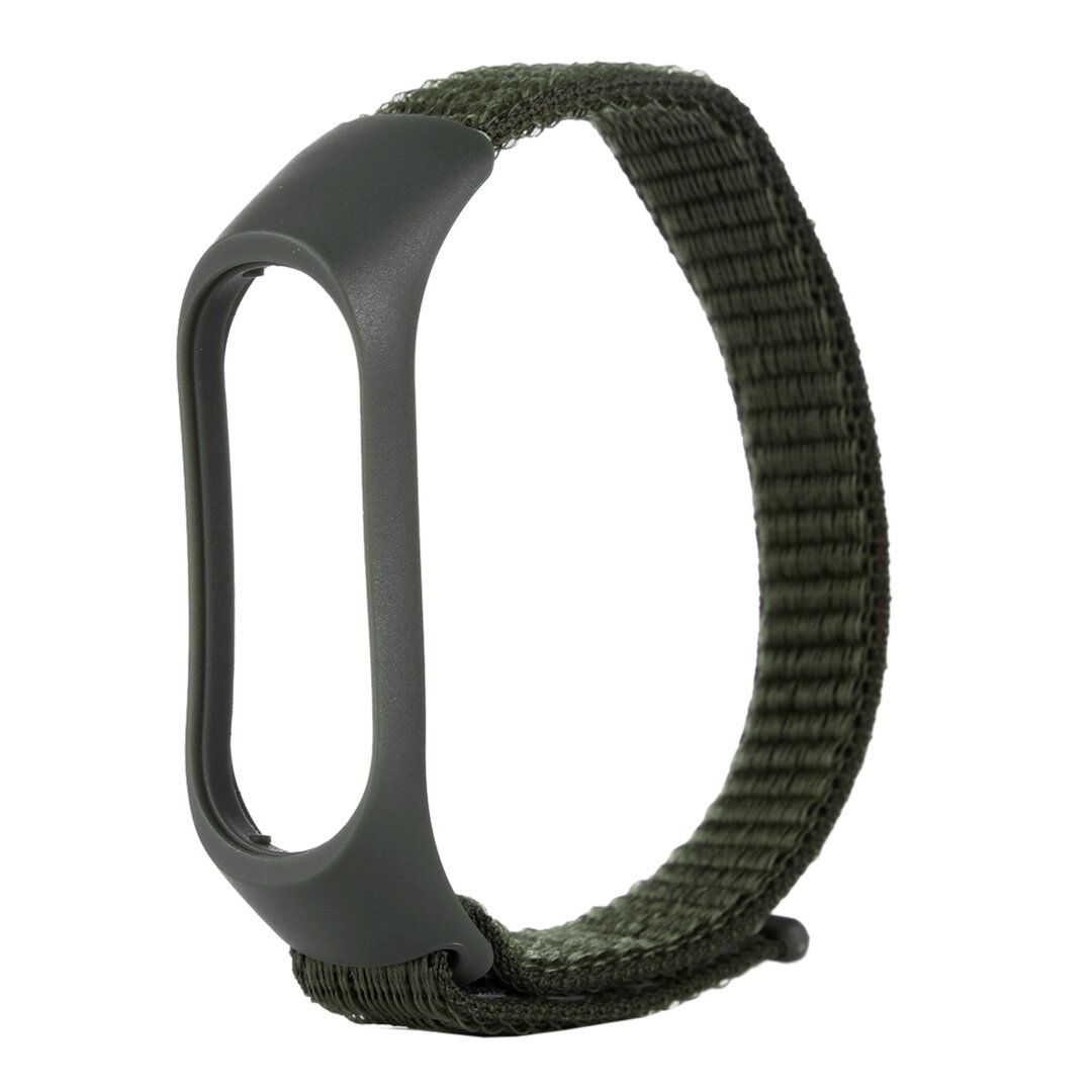 Nylon gewebt Band Xiaomi Mi Band 3 / 4 / 5  / 6 / 7 - Armee Gr&uuml;n