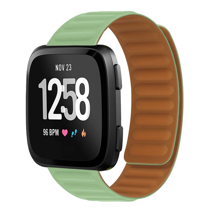 Fitbit Versa 3/4 &amp; Sense 1/2 - Silikon-Schleifenband - Hellgr&uuml;n