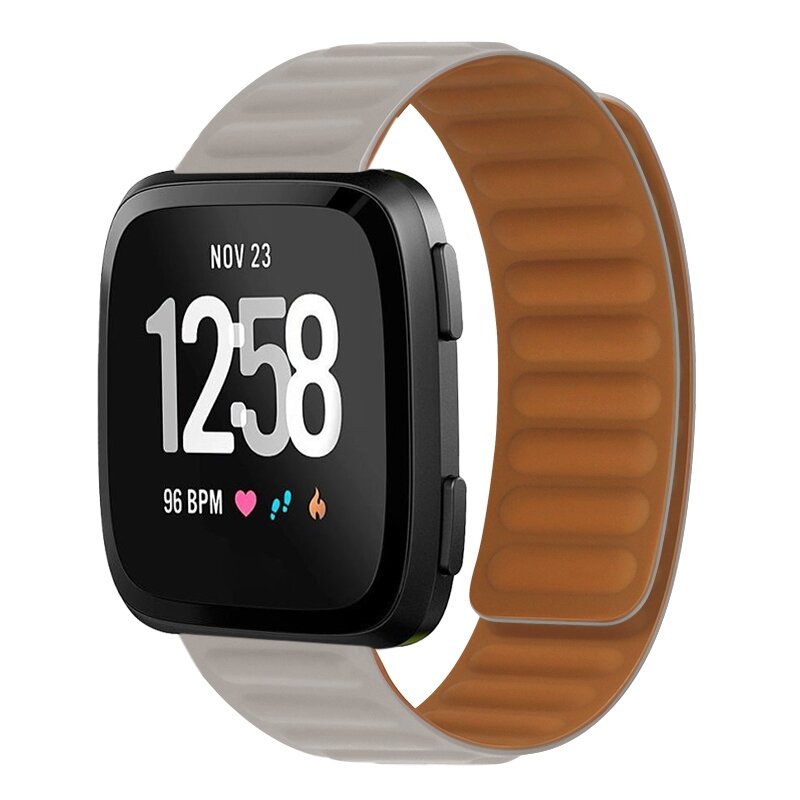 Fitbit Versa 3/4 &amp; Sense 1/2 - Silikon-Schleifenband - Khaki