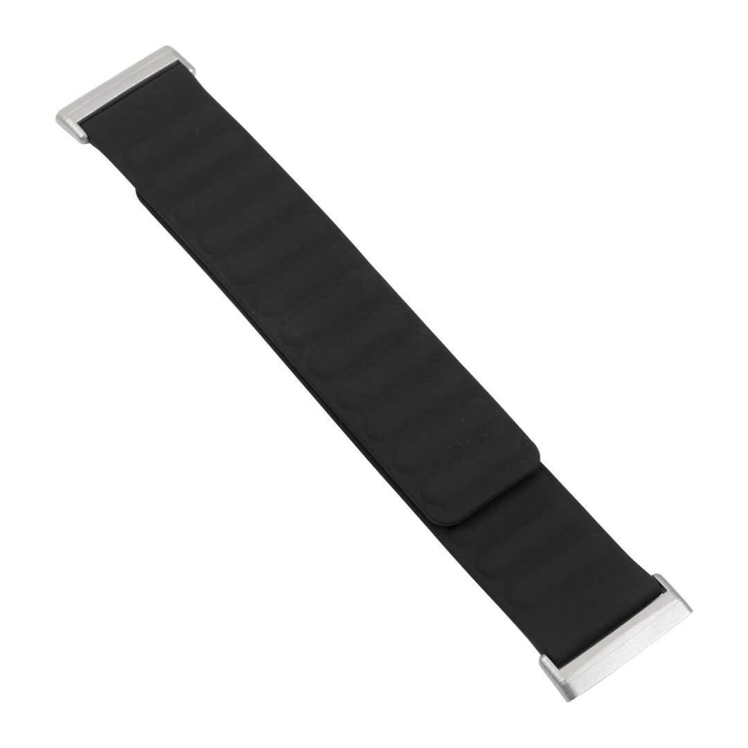 Fitbit Versa 3/4 &amp; Sense 1/2 - Silikon-Schleifenband - Schwarz