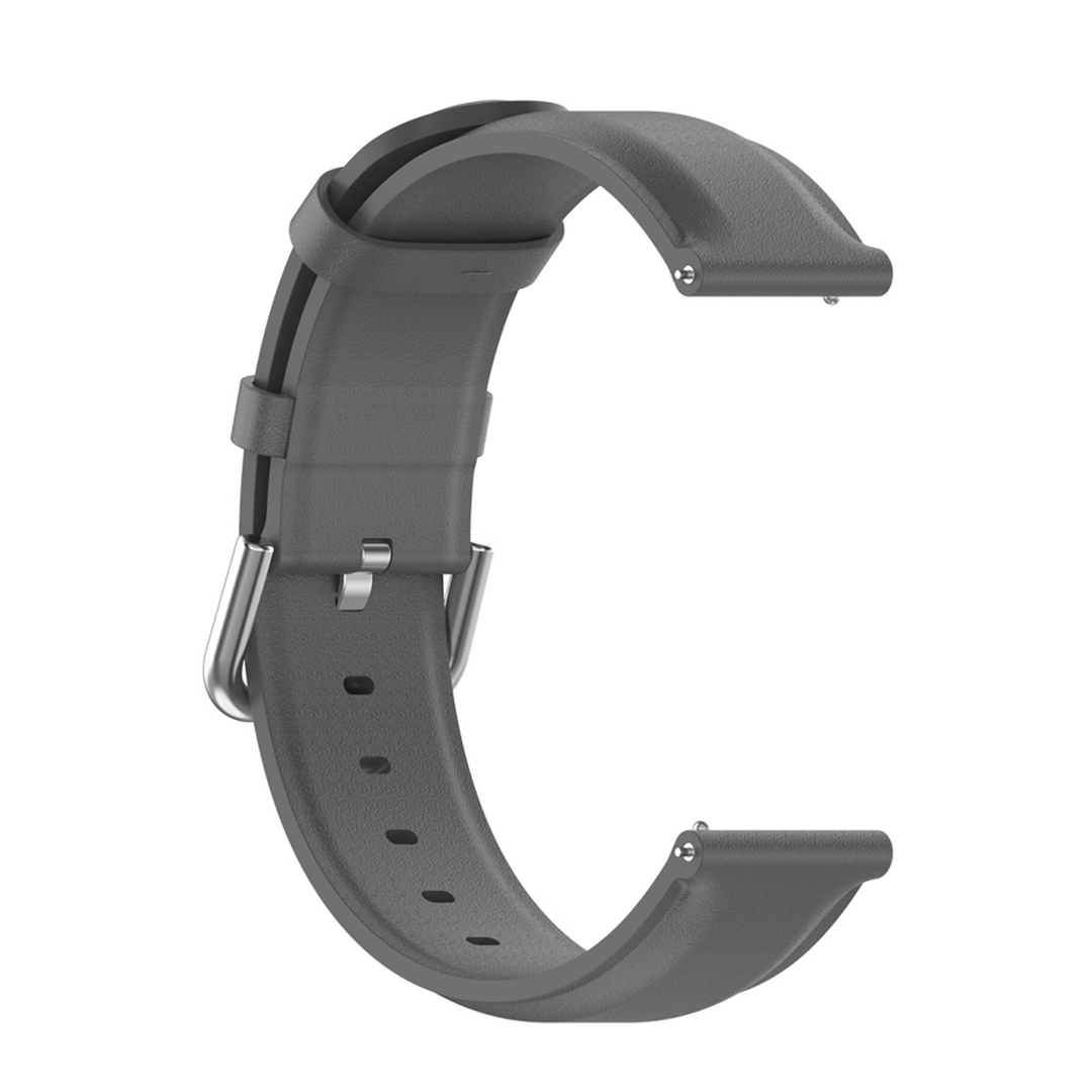 Klassisches Lederarmband - Grau - Samsung Galaxy Watch 4 - 40mm &amp; 44mm