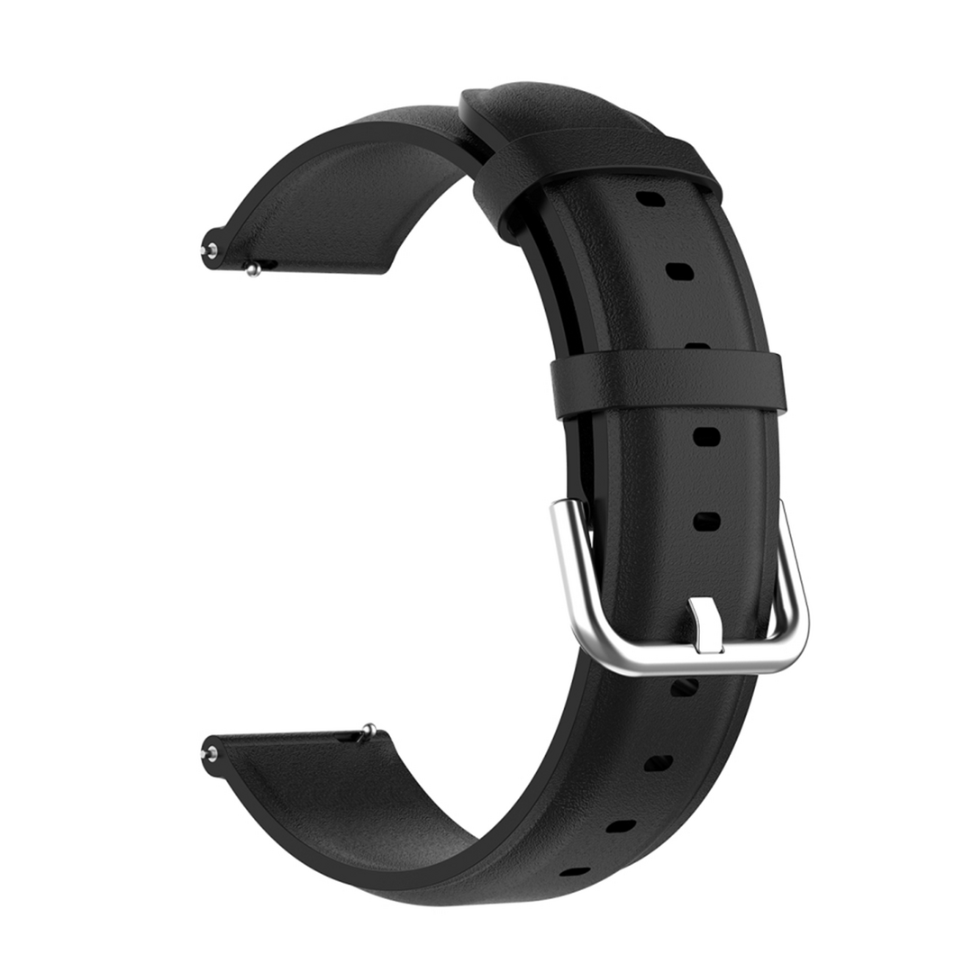 Klassisches Lederarmband - Schwarz - Samsung Galaxy Watch 4 - 40mm &amp; 44mm