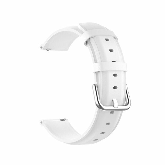 Klassisches Lederarmband - Wei&szlig; - Samsung Galaxy Watch 4 Classic - 42mm &amp; 46mm