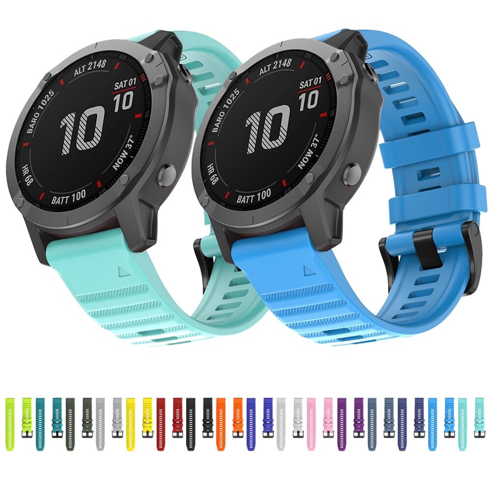 Silikonarmband - Kobaltblau - Garmin Fenix 7X / 6X / 5X
