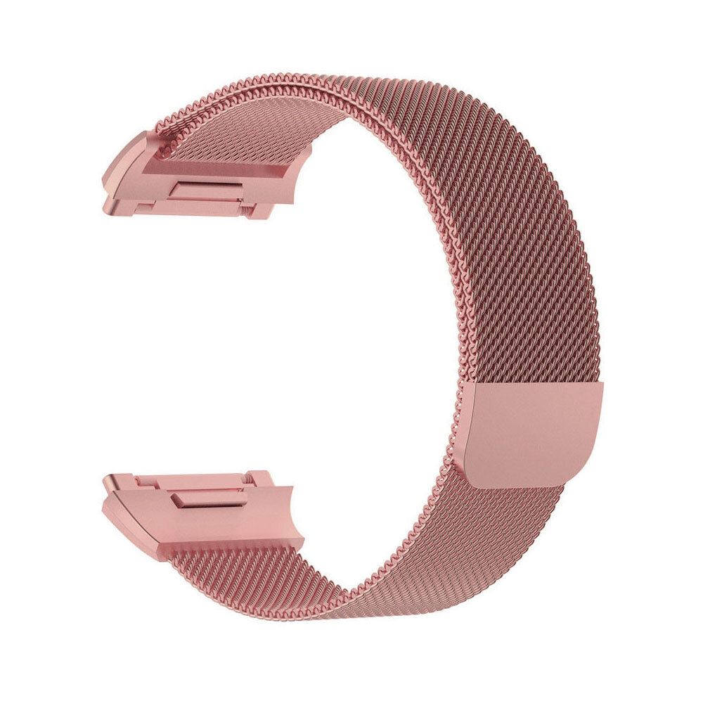 Fitbit Ionic Milanaise Armband - Gr&ouml;&szlig;e: Gro&szlig; - Ros&eacute;gold