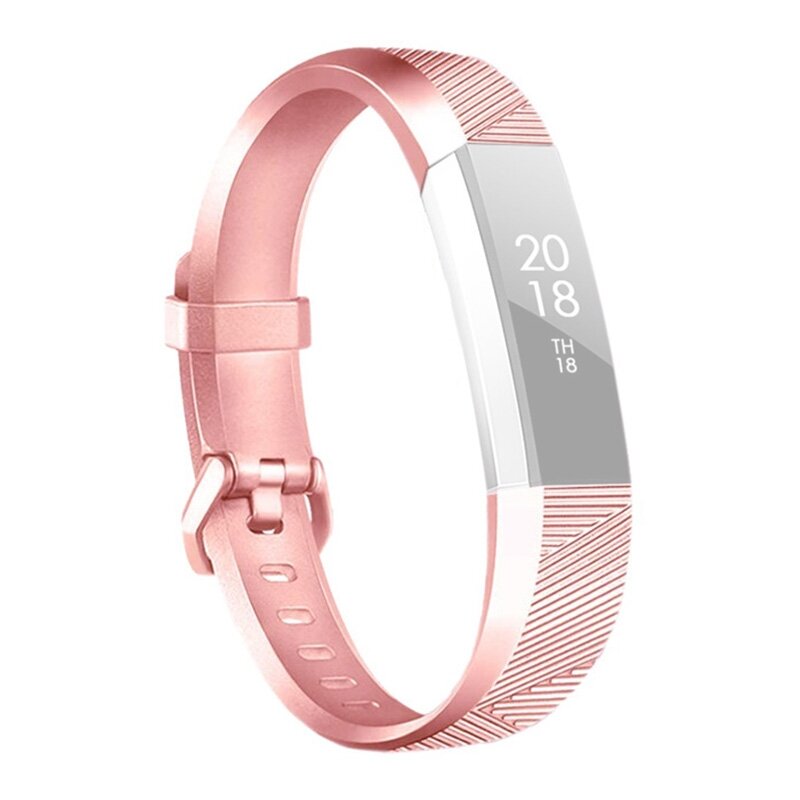 Fitbit Alta Silikonband - Gr&ouml;&szlig;e: Gro&szlig; - Pink Gold